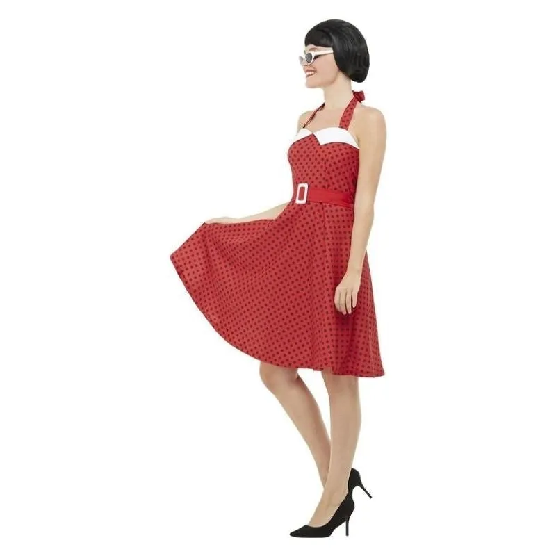 50s Rockabilly Pin Up Costume Adult Red