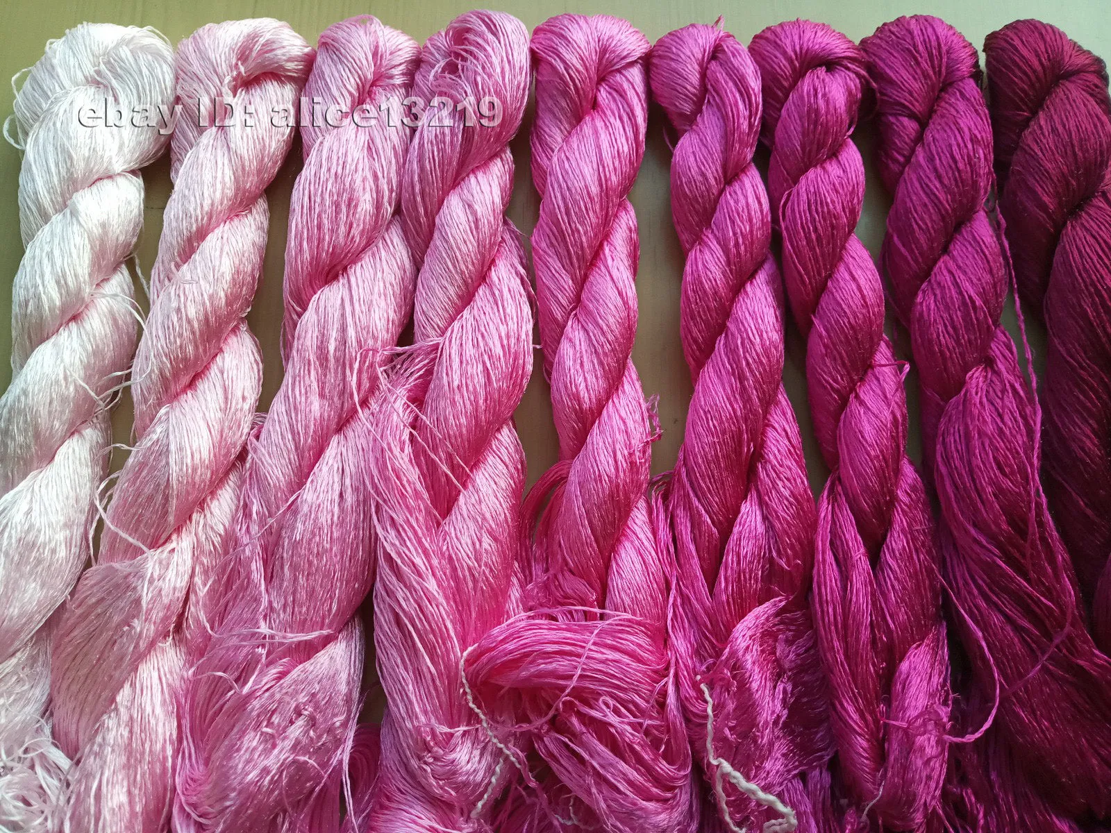 9bundles 100%real mulberry silk,hand-dyed embroidery silk floss/thread N38