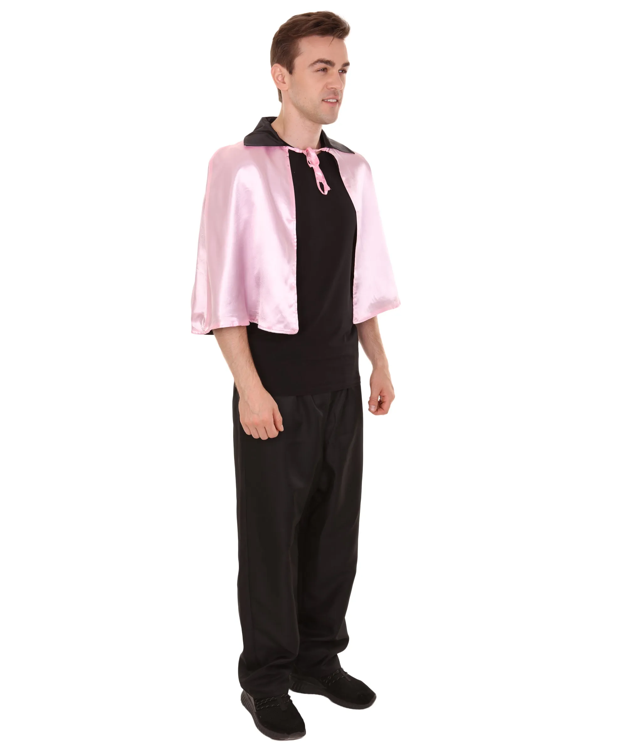 Adult Men's Vampire Cape Costume | Pink & Black Halloween Costumes