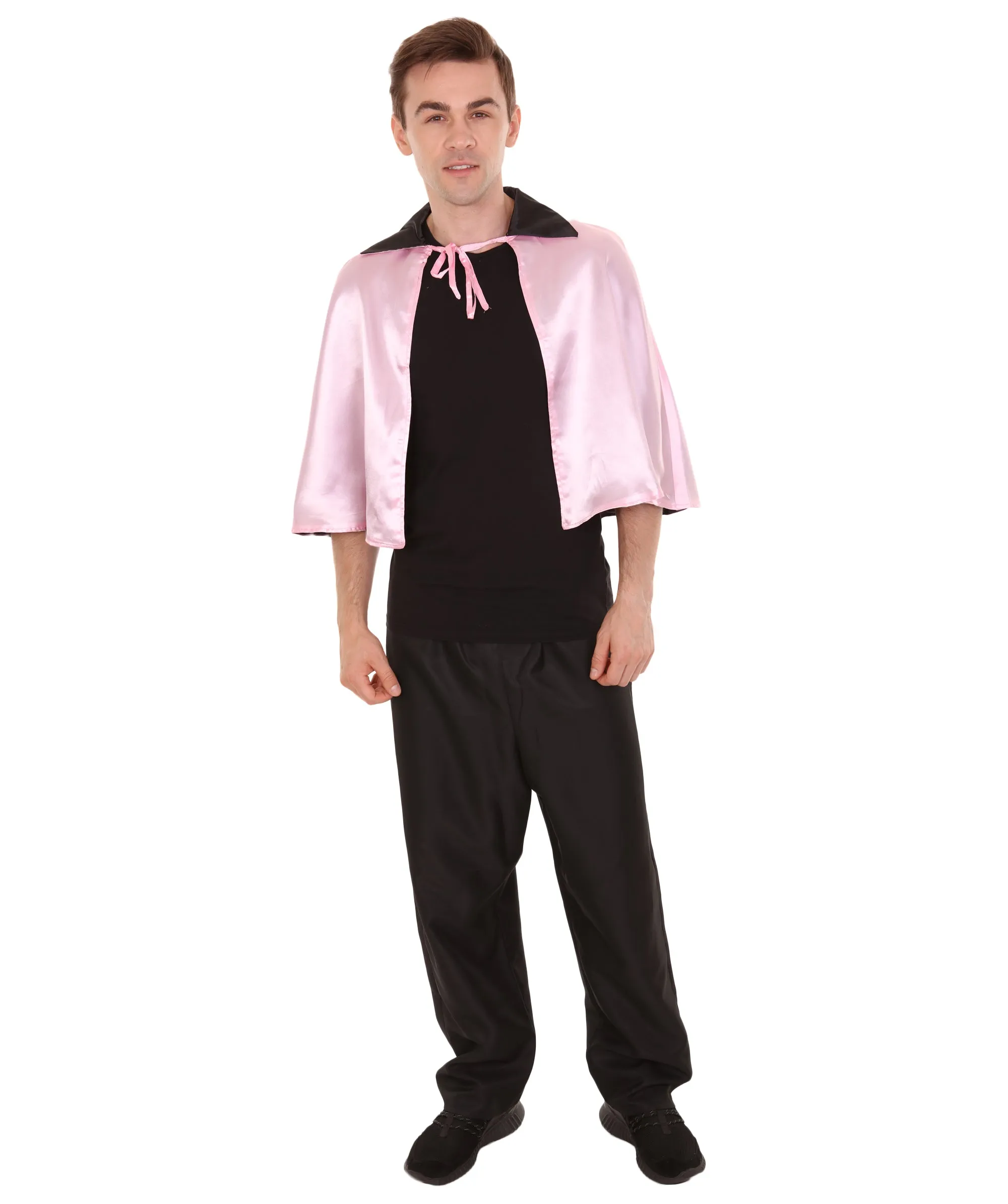 Adult Men's Vampire Cape Costume | Pink & Black Halloween Costumes