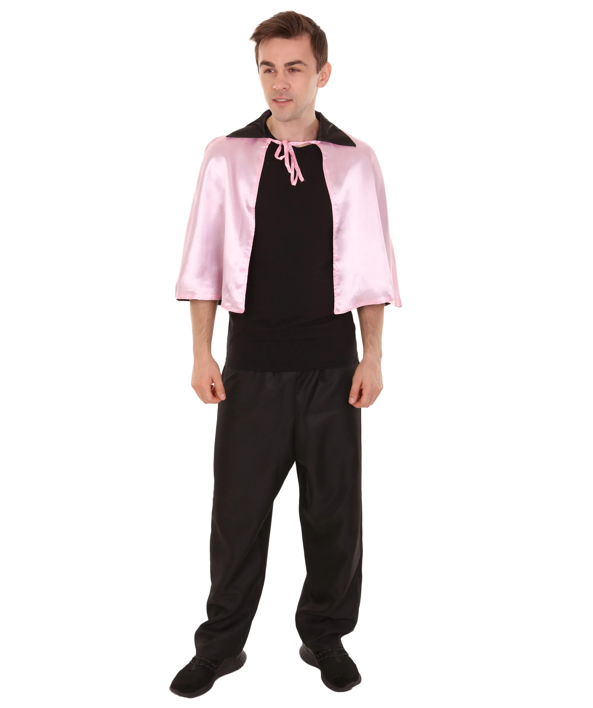 Adult Men's Vampire Cape Costume | Pink & Black Halloween Costumes