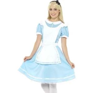 Alice In Wonderland Princess Costume Adult Blue Dress