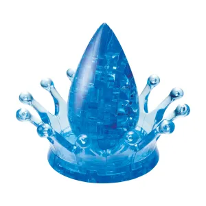 Aqua Gleam 3D Crystal Puzzle - Water Crown: 42 Pcs