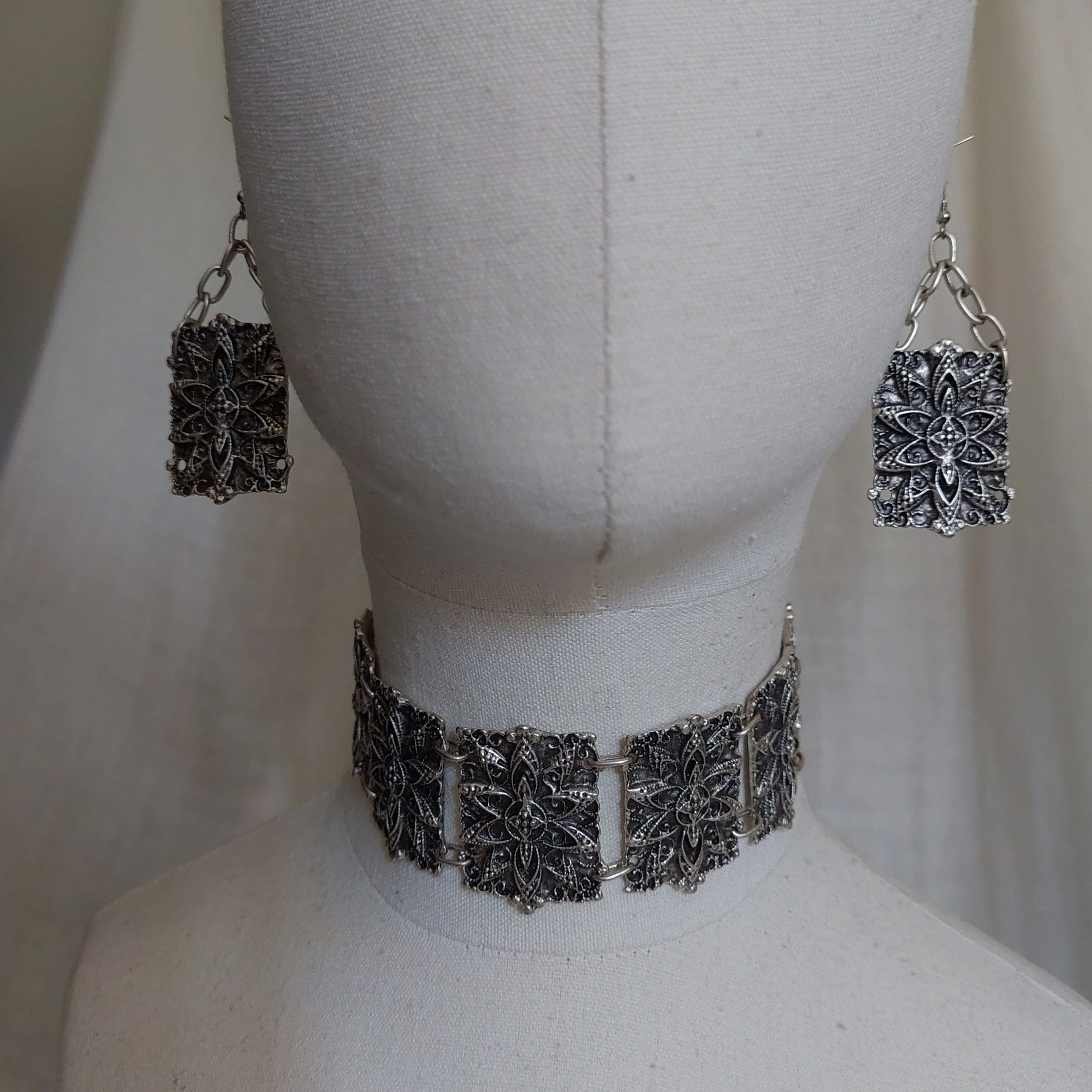 Armenian traditional  necklace and earrings set