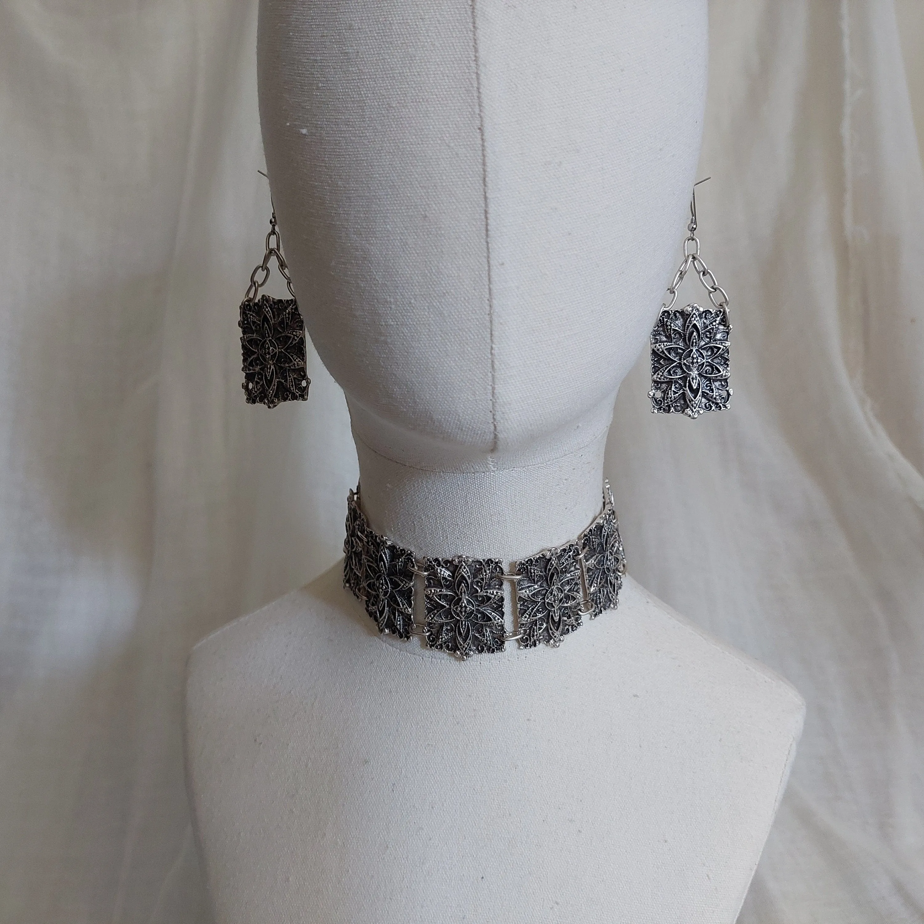 Armenian traditional  necklace and earrings set