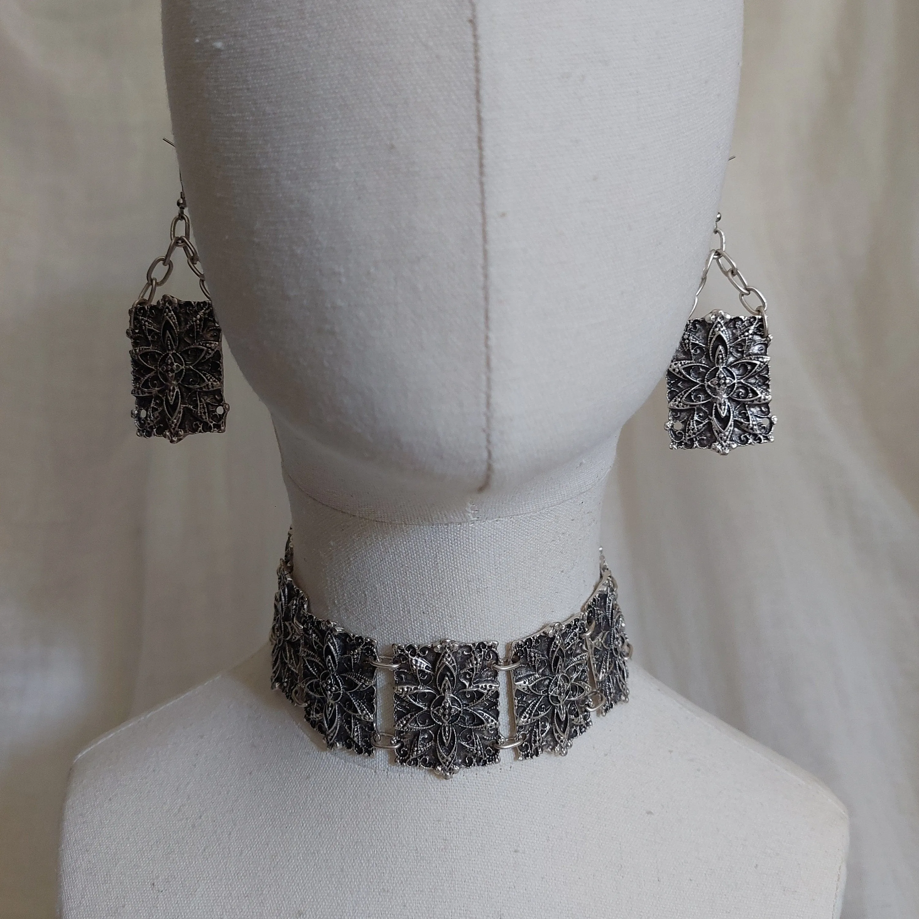 Armenian traditional  necklace and earrings set