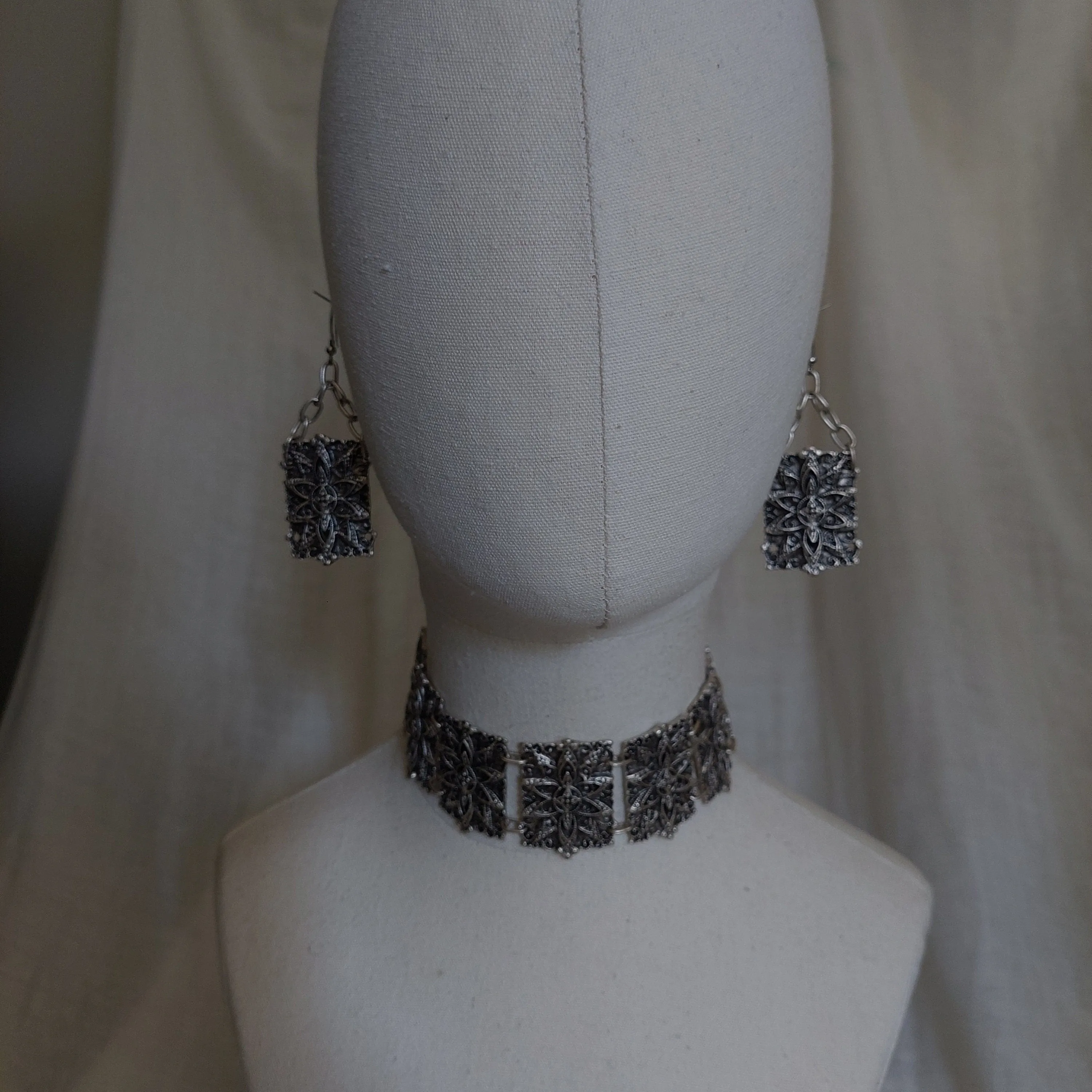 Armenian traditional  necklace and earrings set