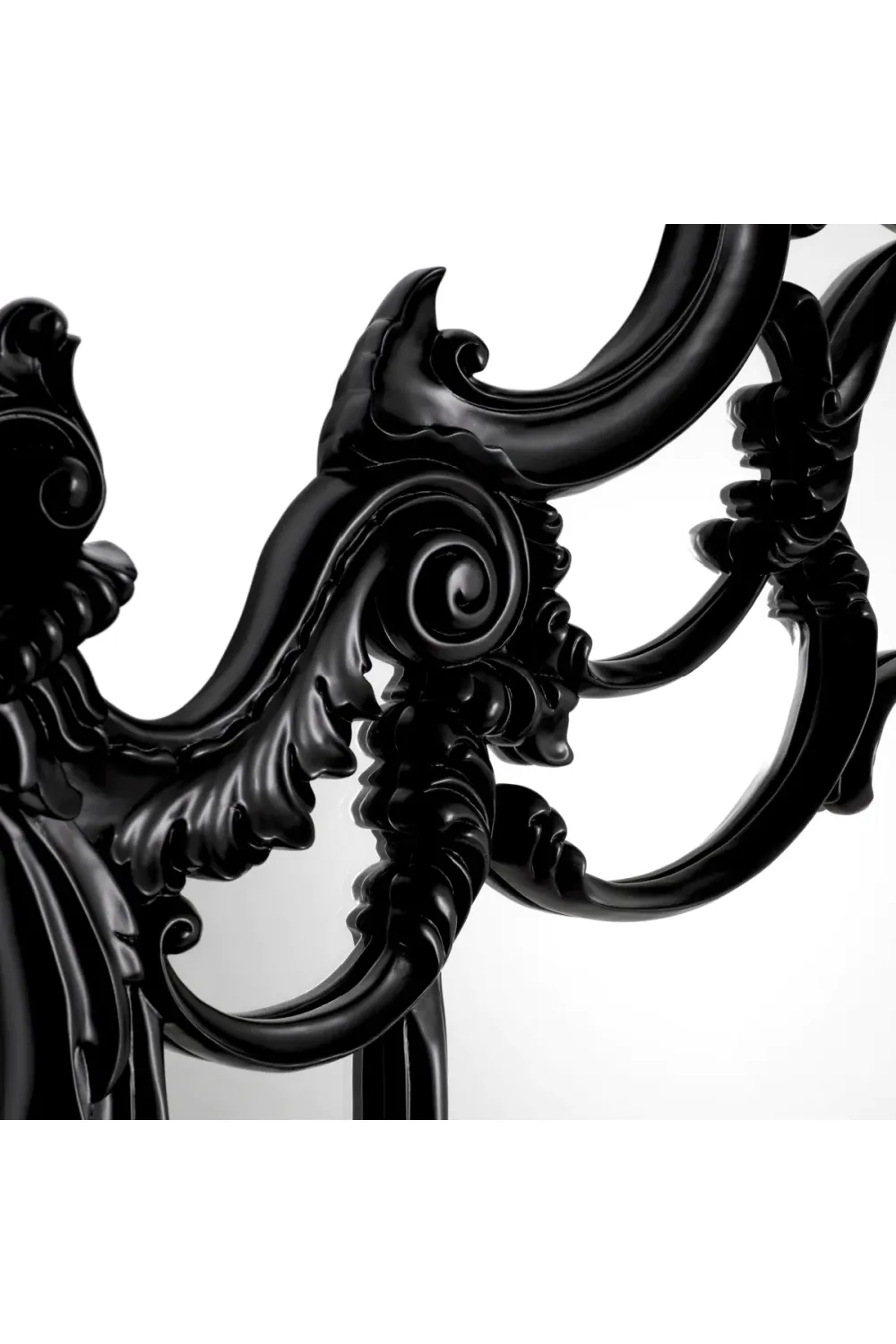 Black Hand-carved Mirror | Met x Eichholtz Chippendale