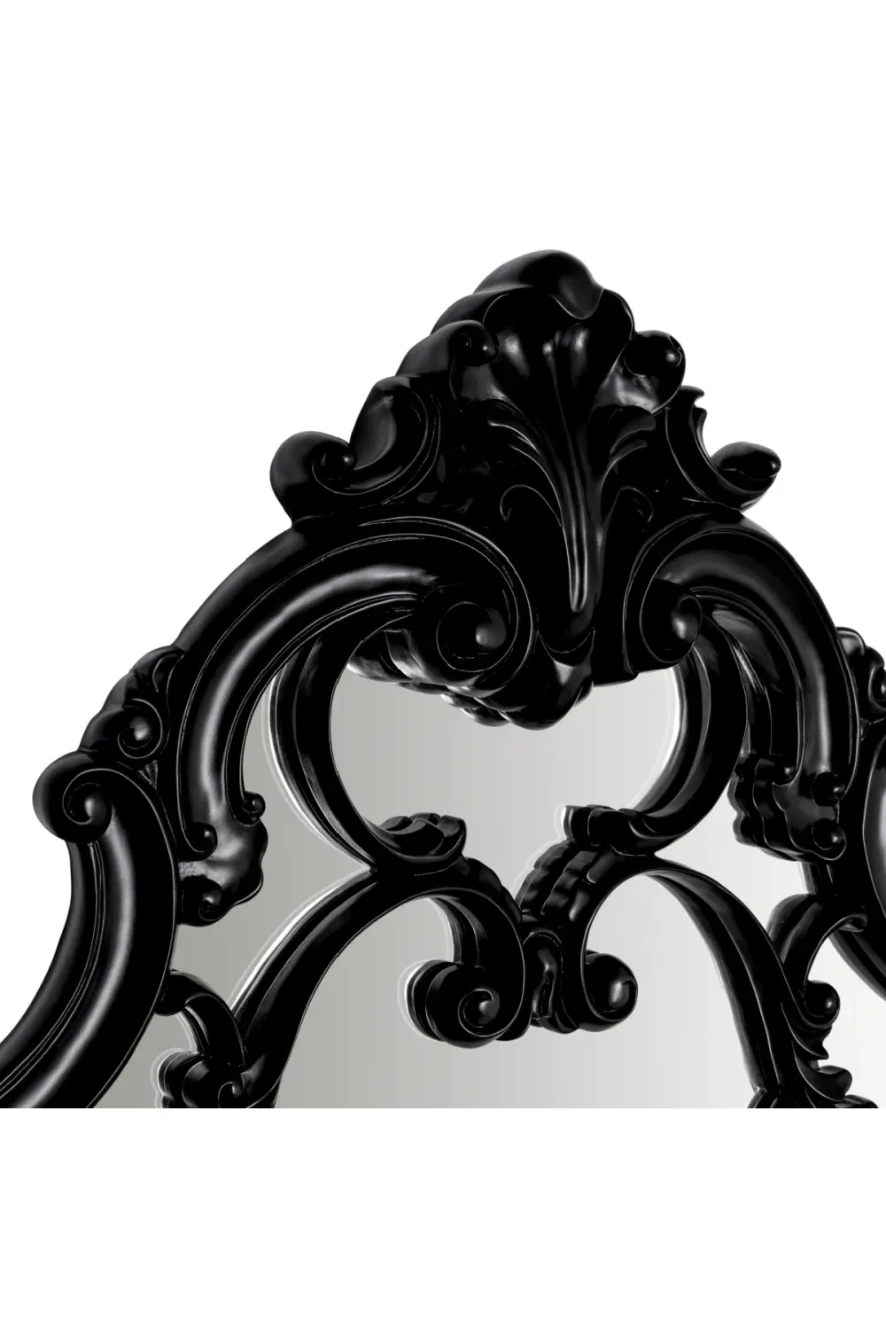 Black Hand-carved Mirror | Met x Eichholtz Chippendale