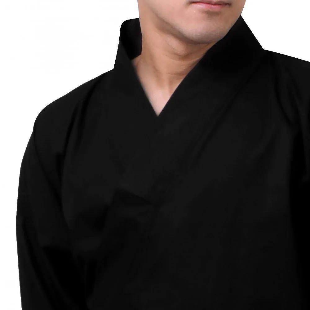 Black Kendo Japanese Men’s Yukata Kimono Robe