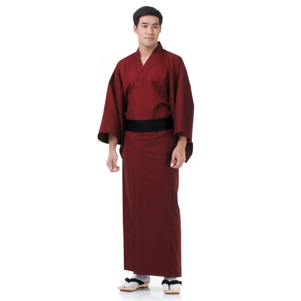 Black Kendo Japanese Men’s Yukata Kimono Robe