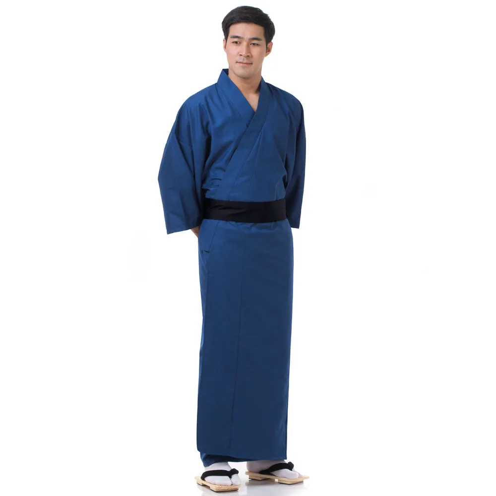 Black Kendo Japanese Men’s Yukata Kimono Robe