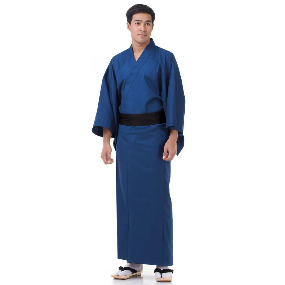 Black Kendo Japanese Men’s Yukata Kimono Robe