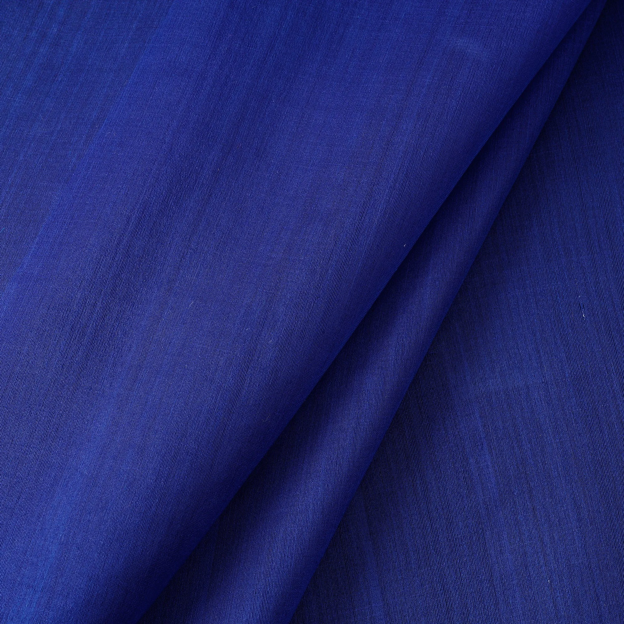 Blue - Traditional Chanderi Silk Pure Handloom Fabric