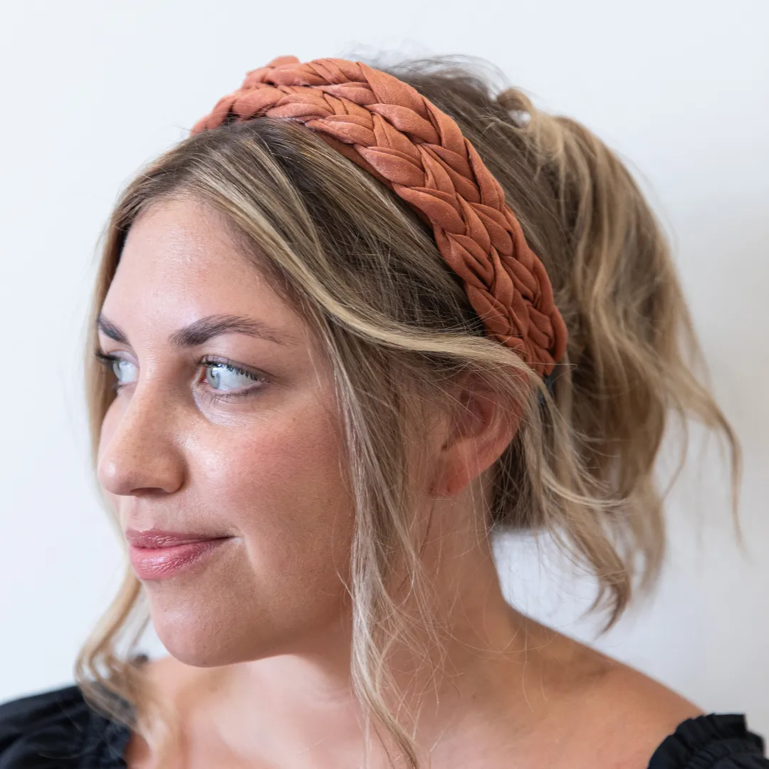 Blushing Braid Headband - Spice