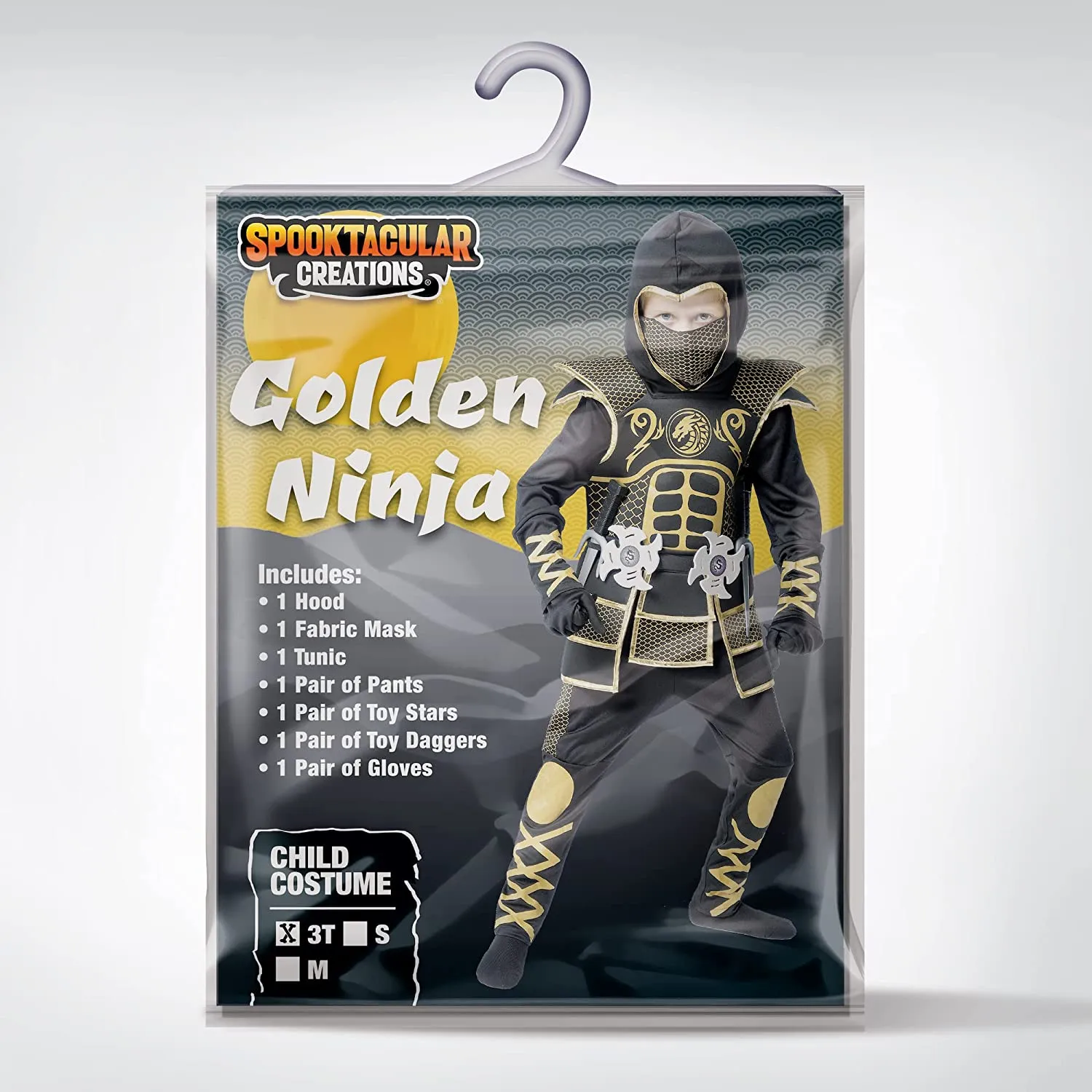 Boy Ninja Golden Complex Pattern - Child