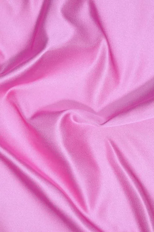 Bubble Gum Double Face Duchess Satin Fabric