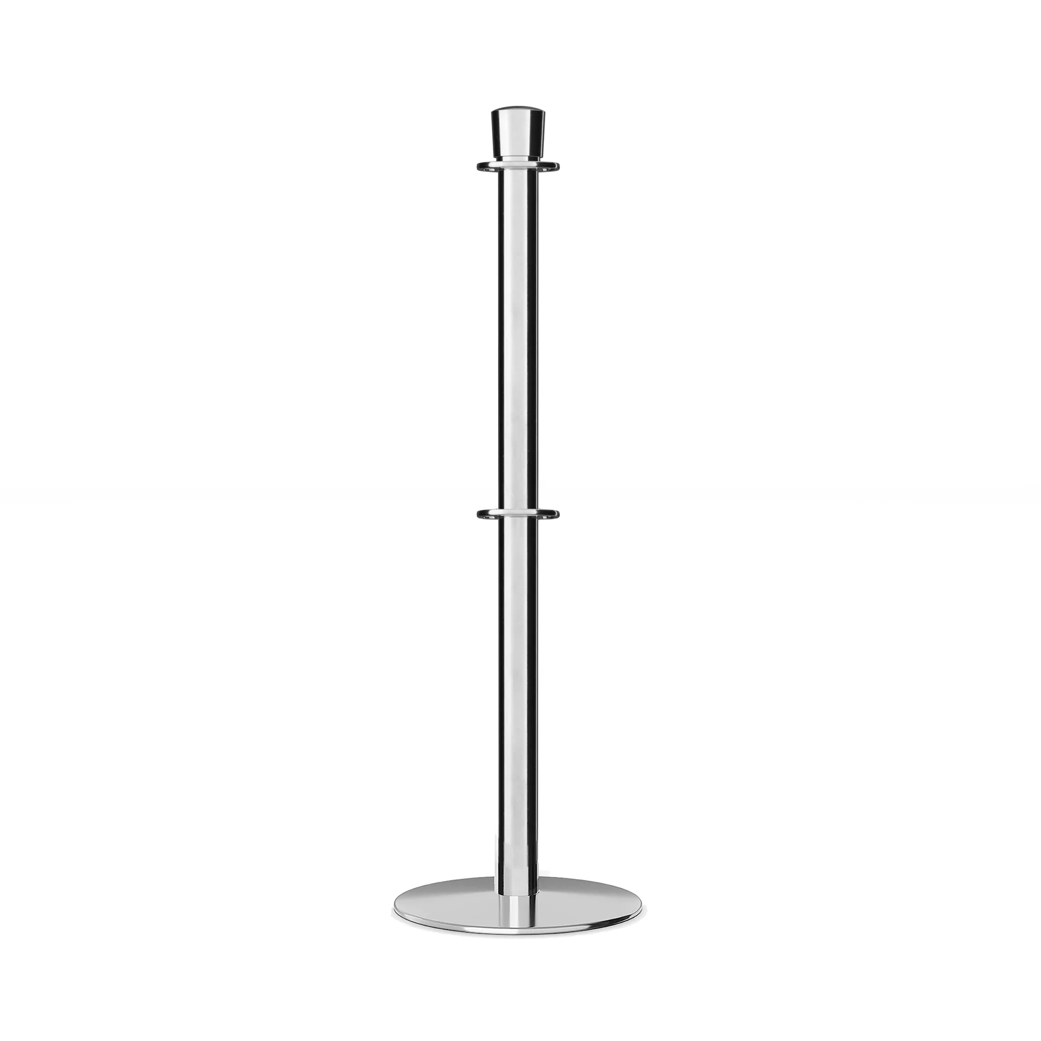 Crown Top Dual Rope Stanchion with Low Profile Base - Montour Line CXLineD