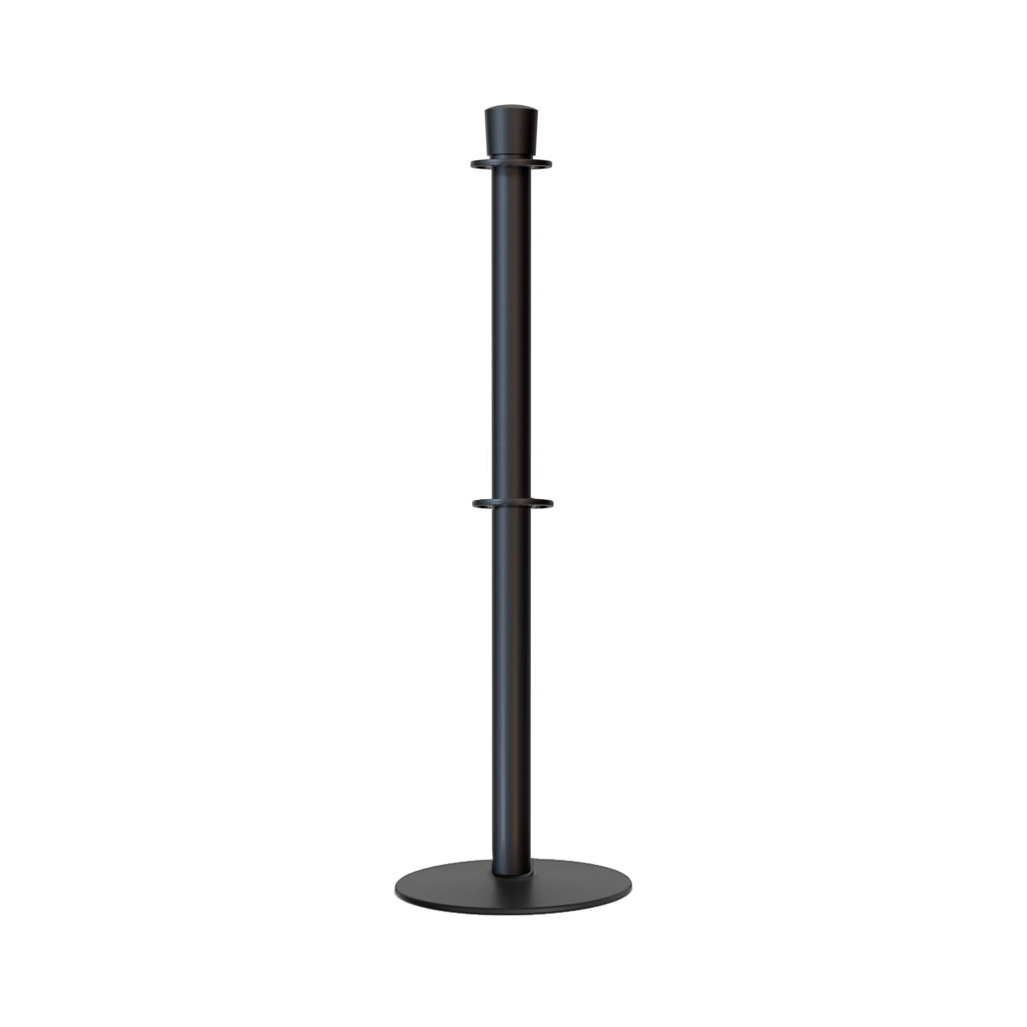 Crown Top Dual Rope Stanchion with Low Profile Base - Montour Line CXLineD