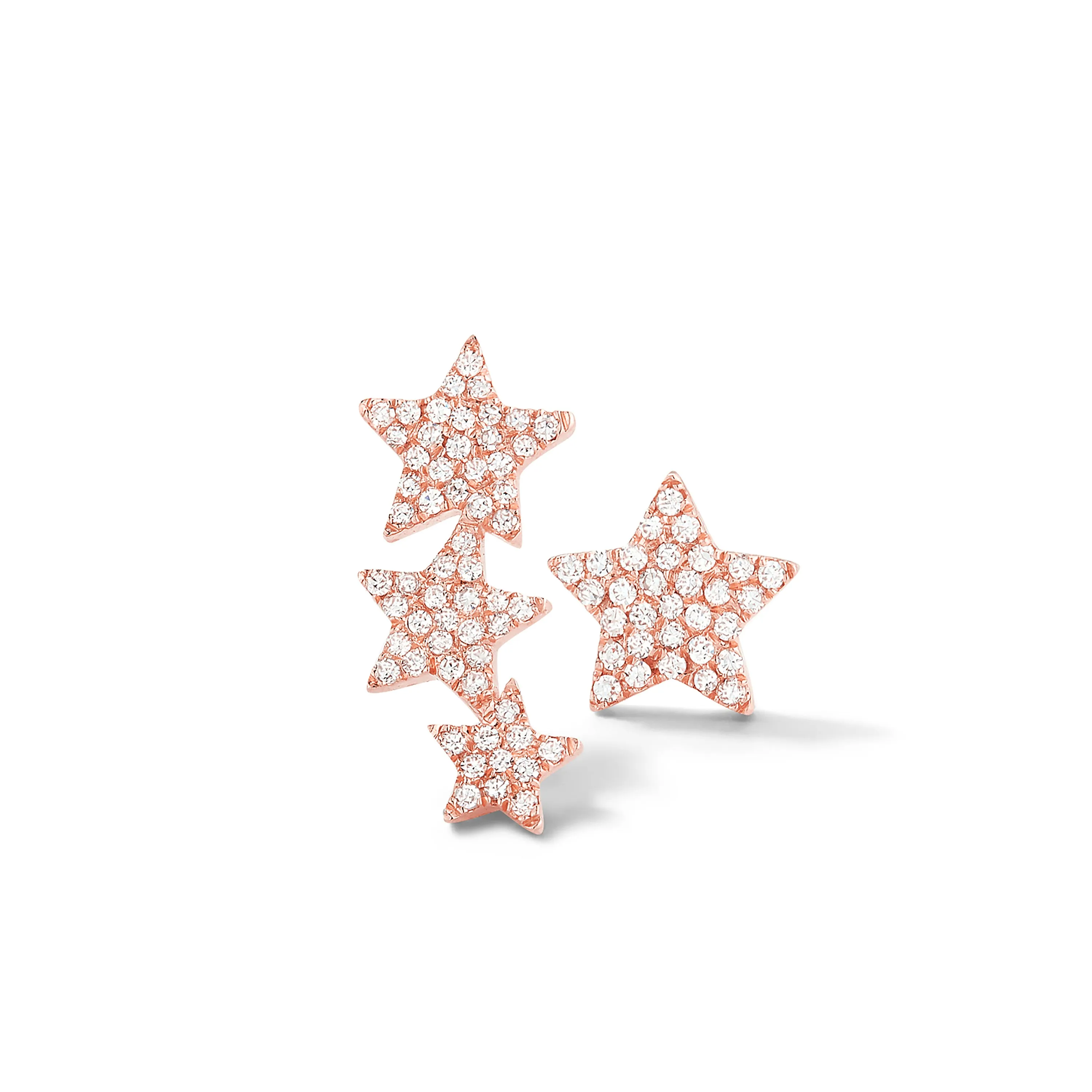 Diamond Star Crawler Earrings