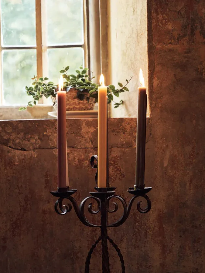 Dining Candle Pair, Sky