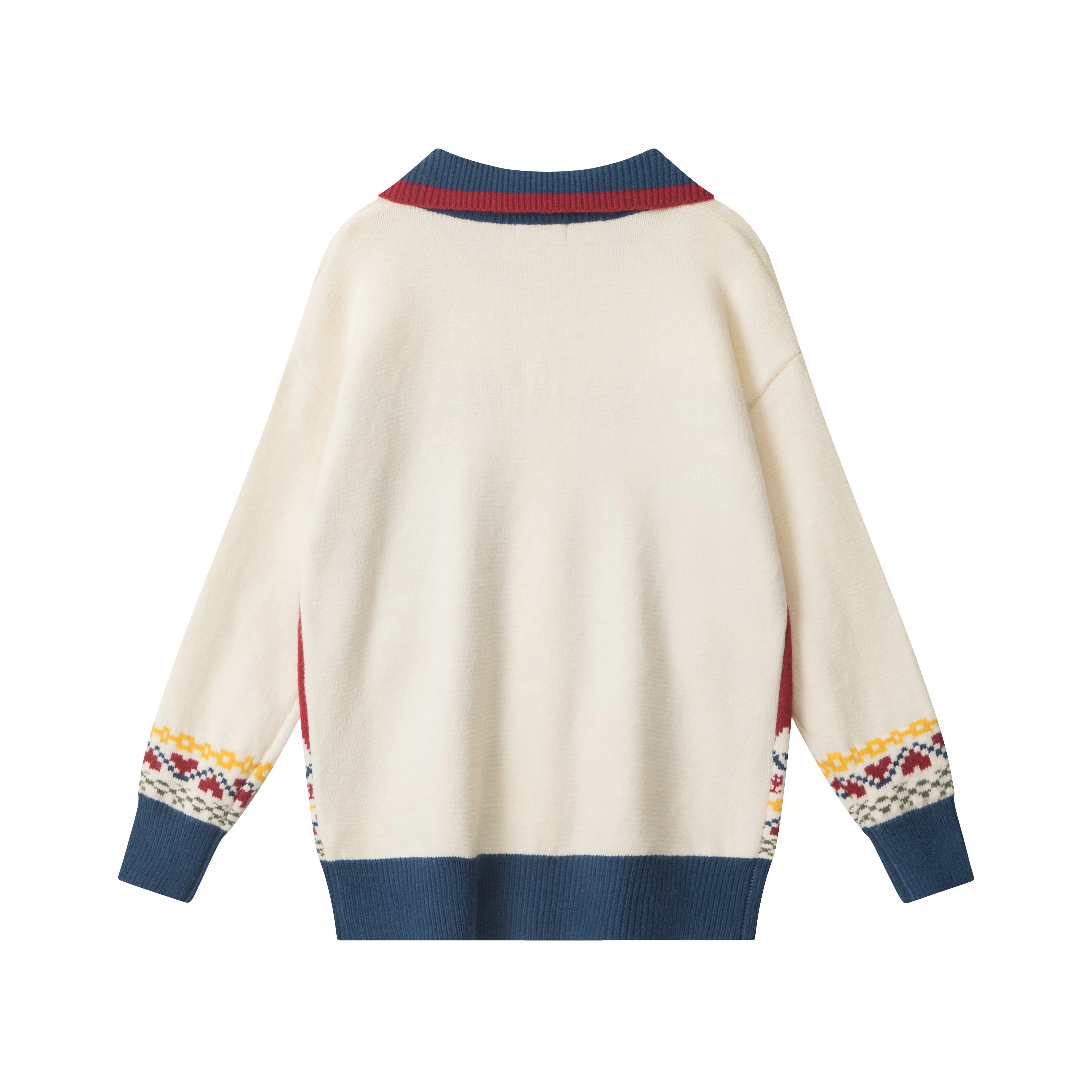 Faire Echo ethnic characteristic button sweater