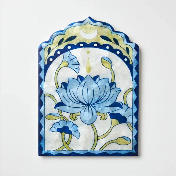 Fleur Lotus Wall Tile - Blue