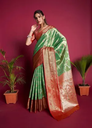 Green Kanjivaram Silk  Saree