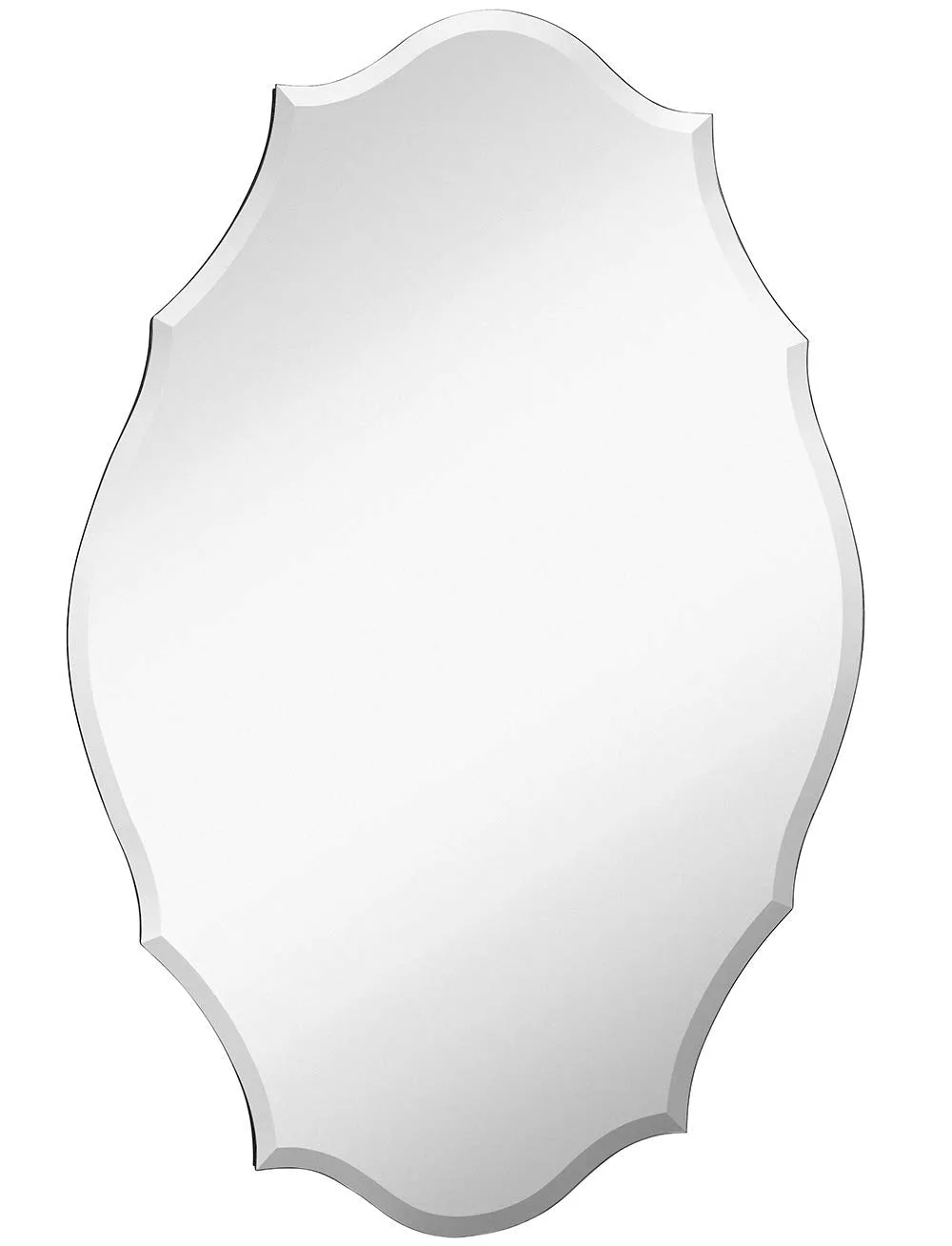 Hamilton Hills Elaborate Scallop Wall Mirror Scalloped Edges 30" x 40"