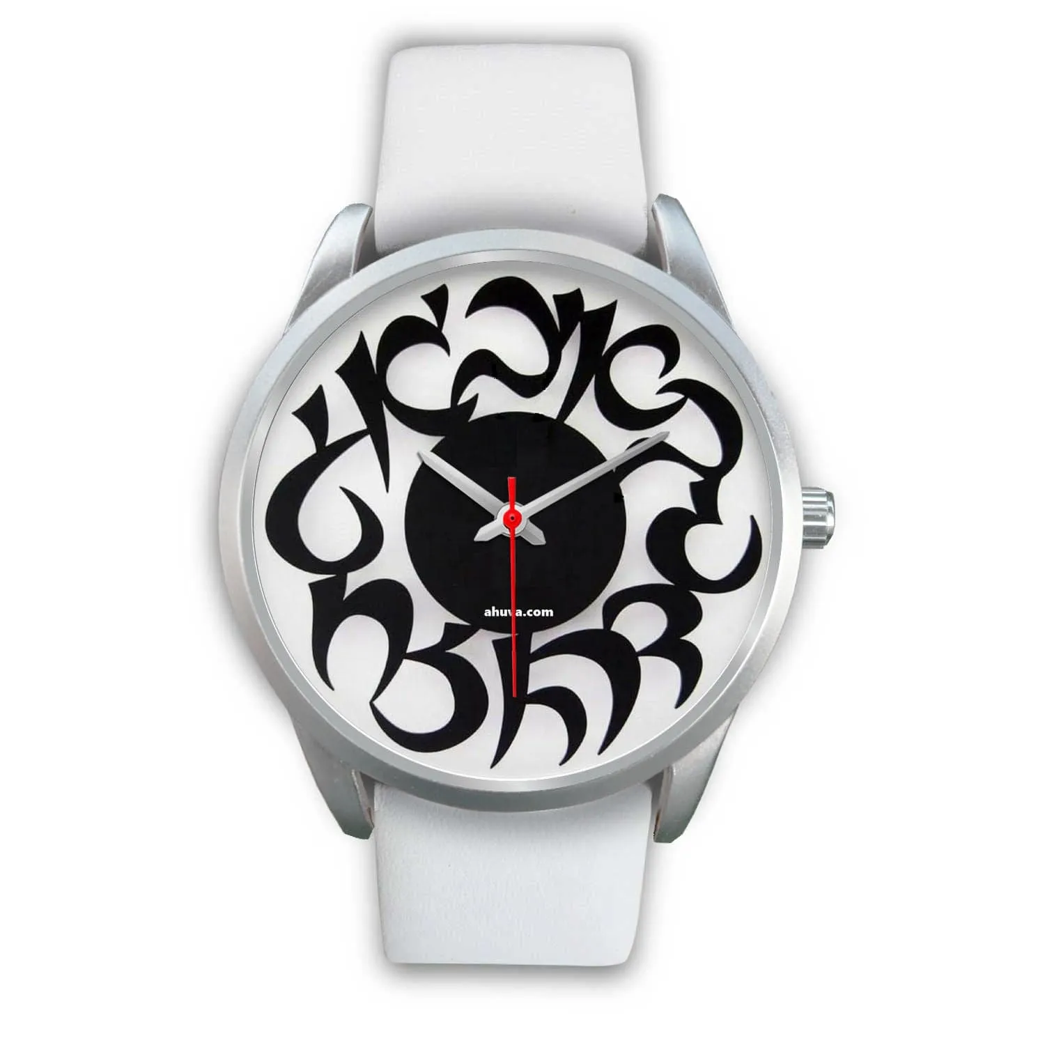 Hebrew Elegant Wristwatch Silver