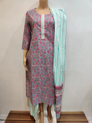 Hydrangea Kurta pant dupatta set