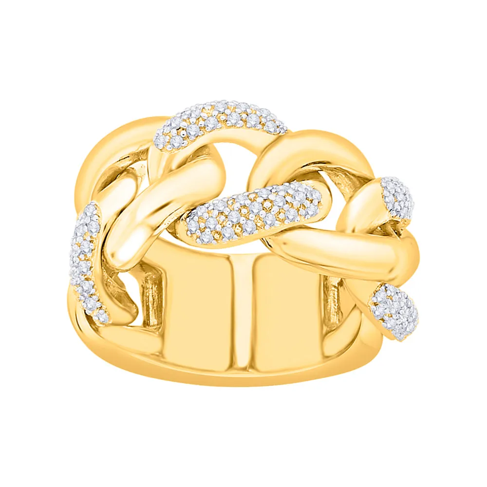 KATARINA Prong Set Diamond Twisted Fashion Ring (1/2 cttw)