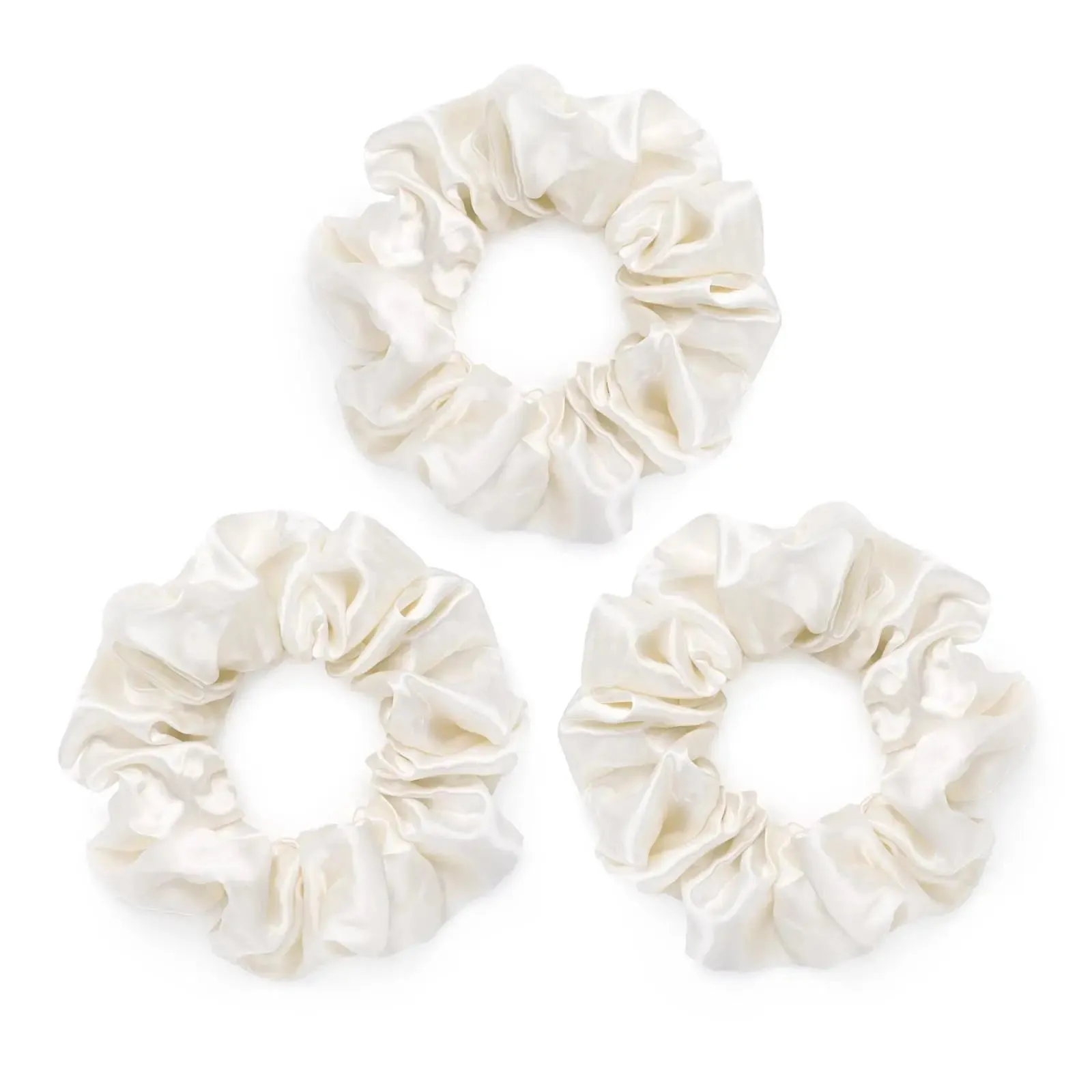 Large Silk Scrunchies Pack of 3