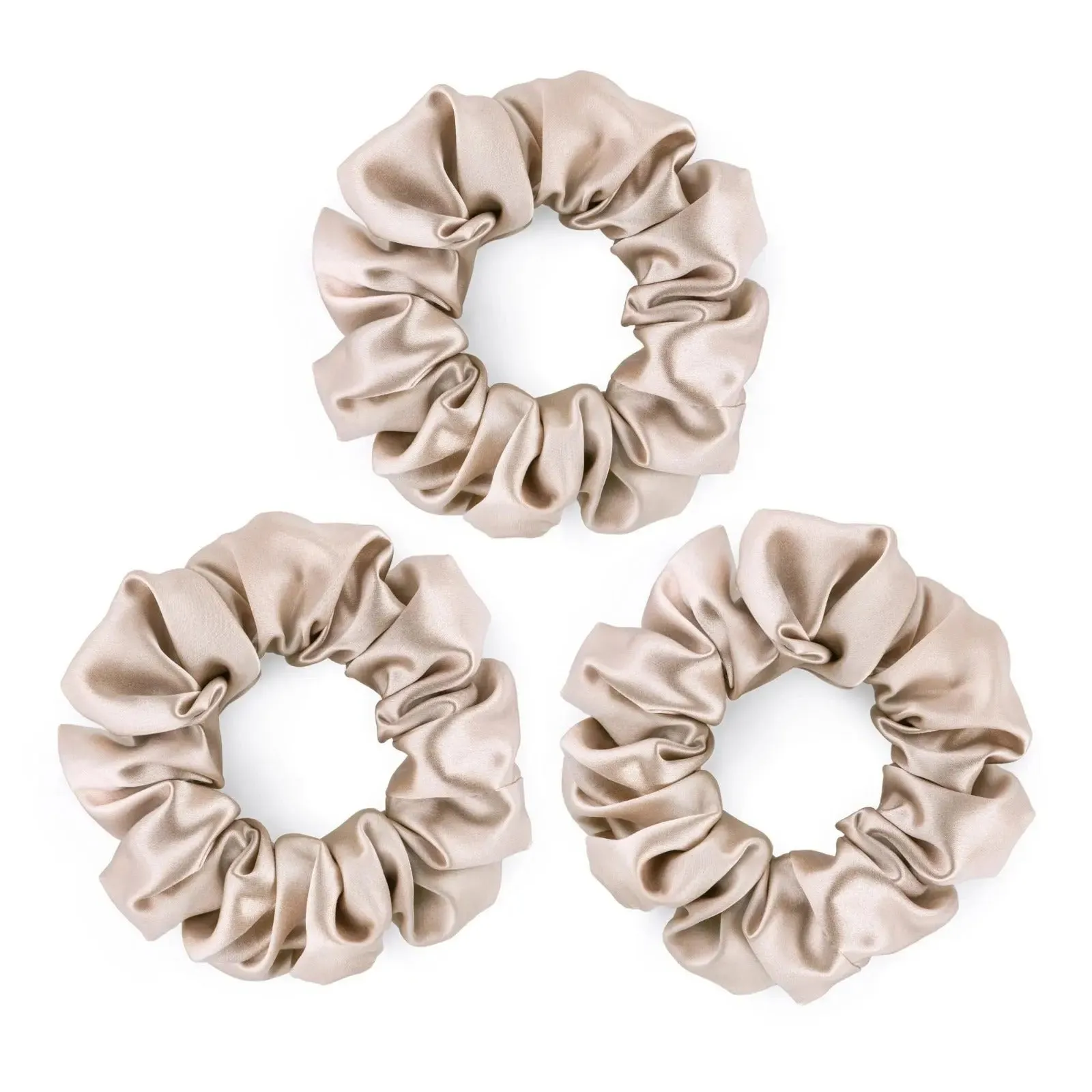 Large Silk Scrunchies Pack of 3