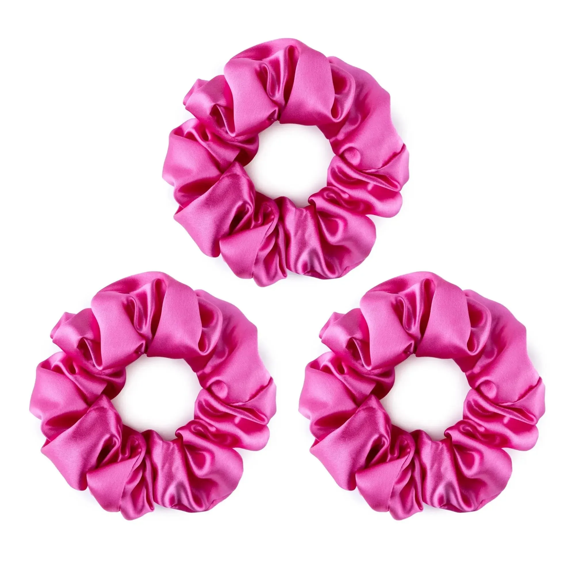 Large Silk Scrunchies Pack of 3