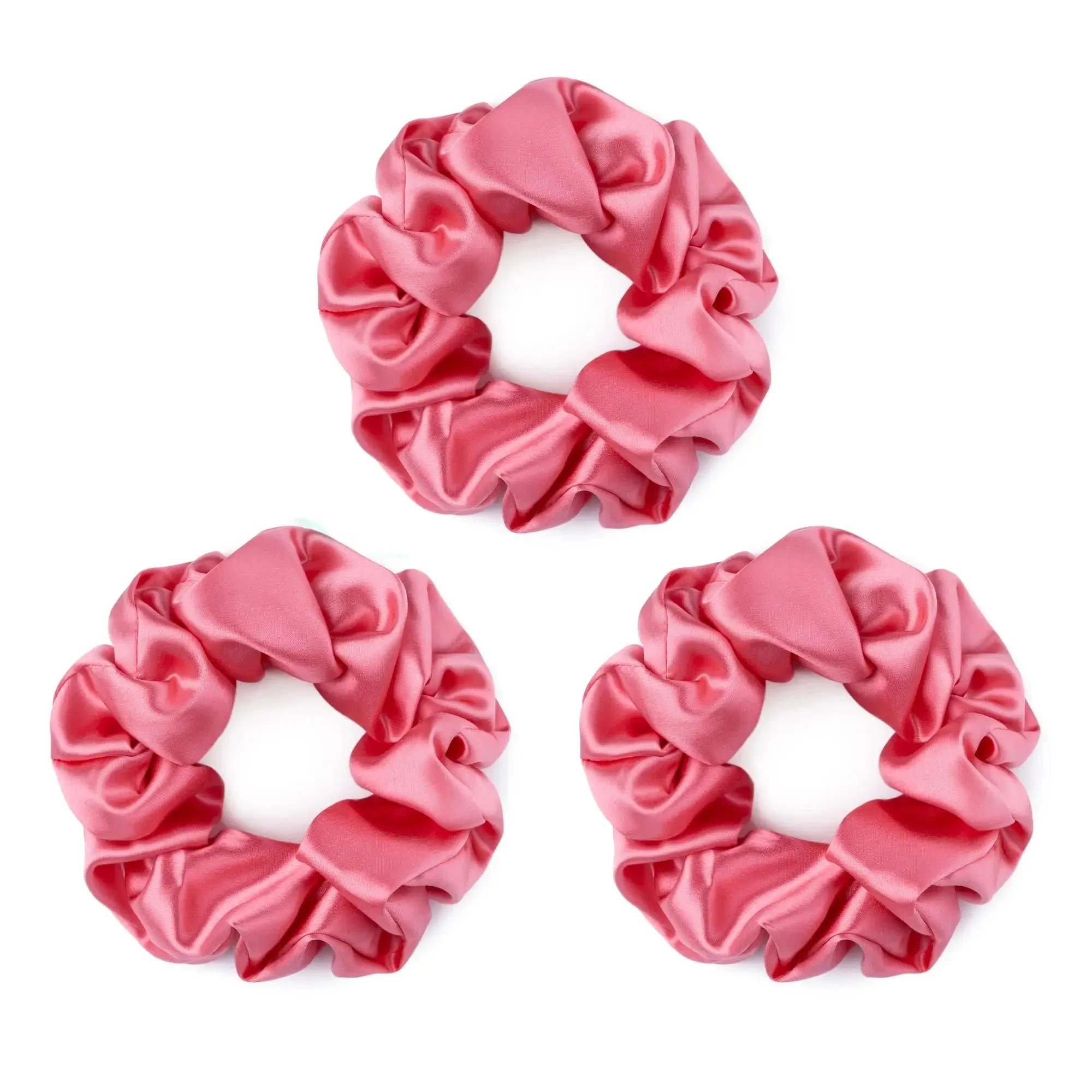 Large Silk Scrunchies Pack of 3