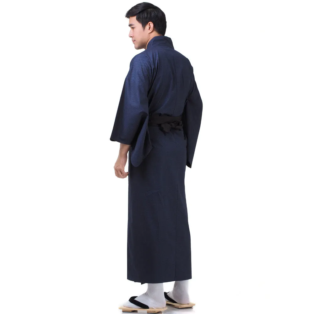 Men’s Blue Ronin Japanese Yukata Kimono Robe