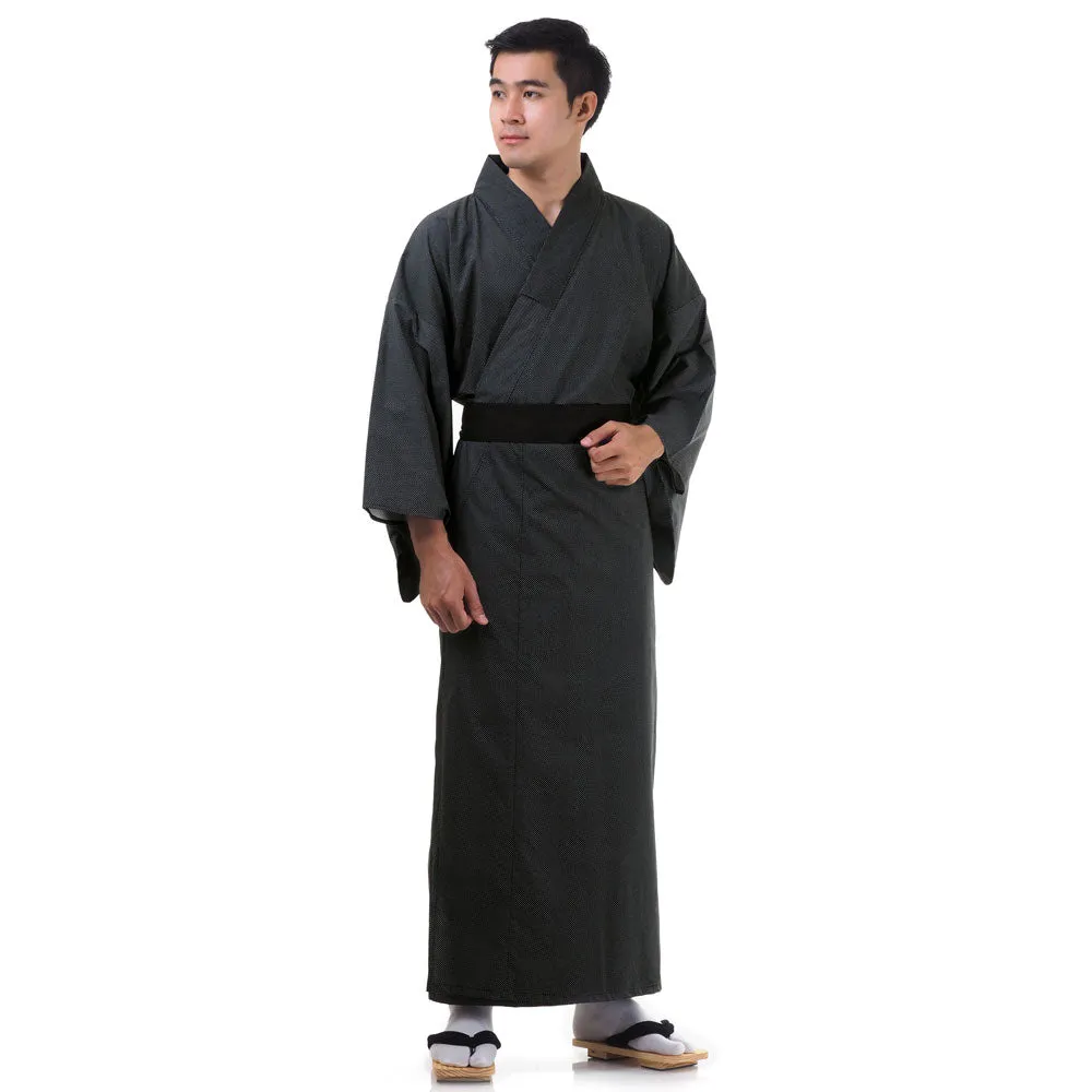 Men’s Blue Ronin Japanese Yukata Kimono Robe