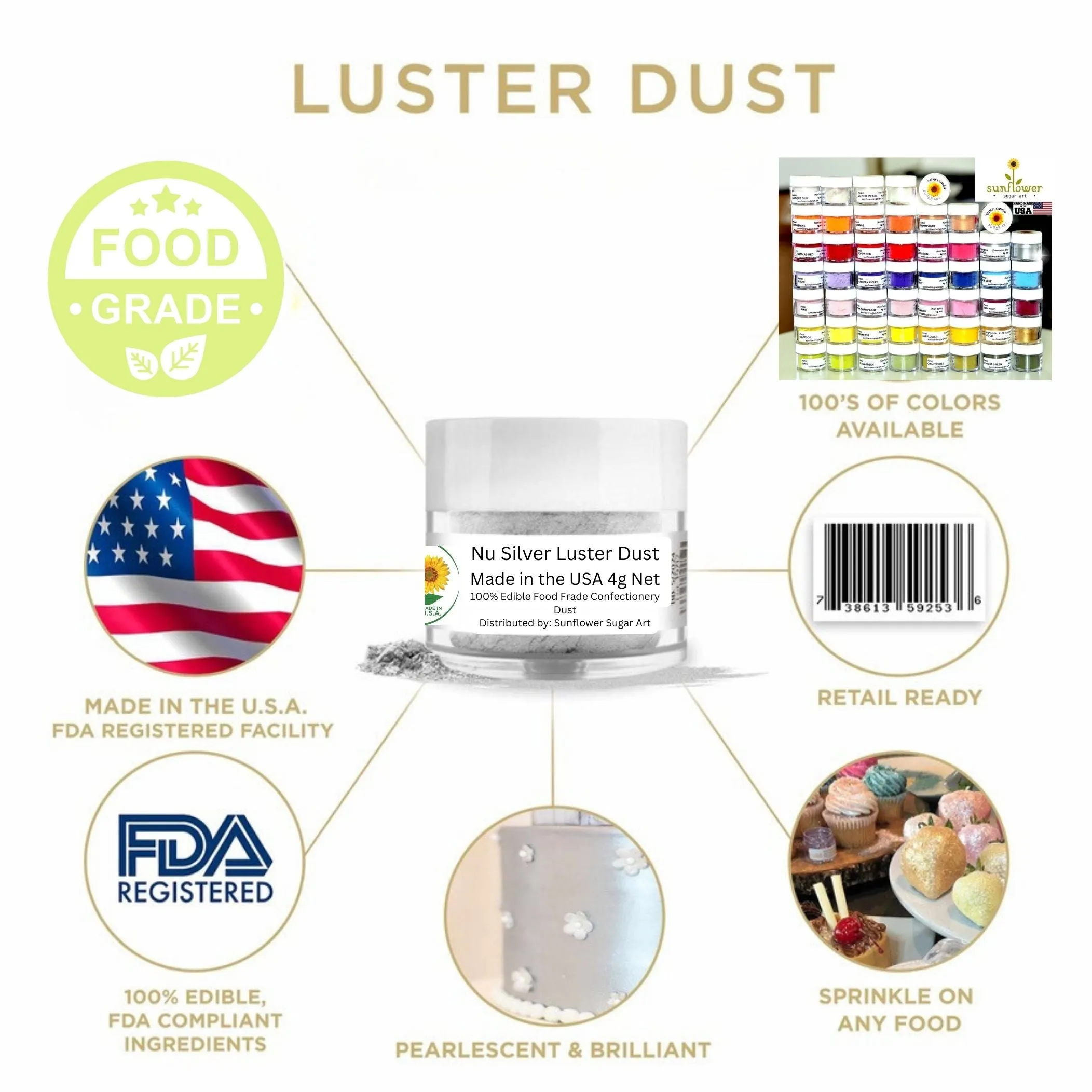 Nu Silver Luster Dust