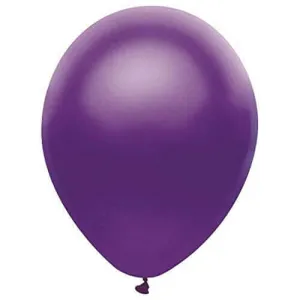 PartyMate - 12" Satin Purple Latex Balloons (100ct)