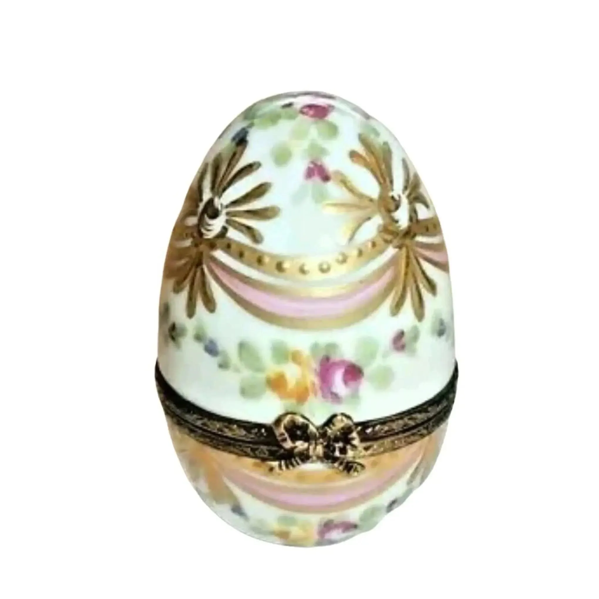 Pink Gold Ribbon Egg 2.5"