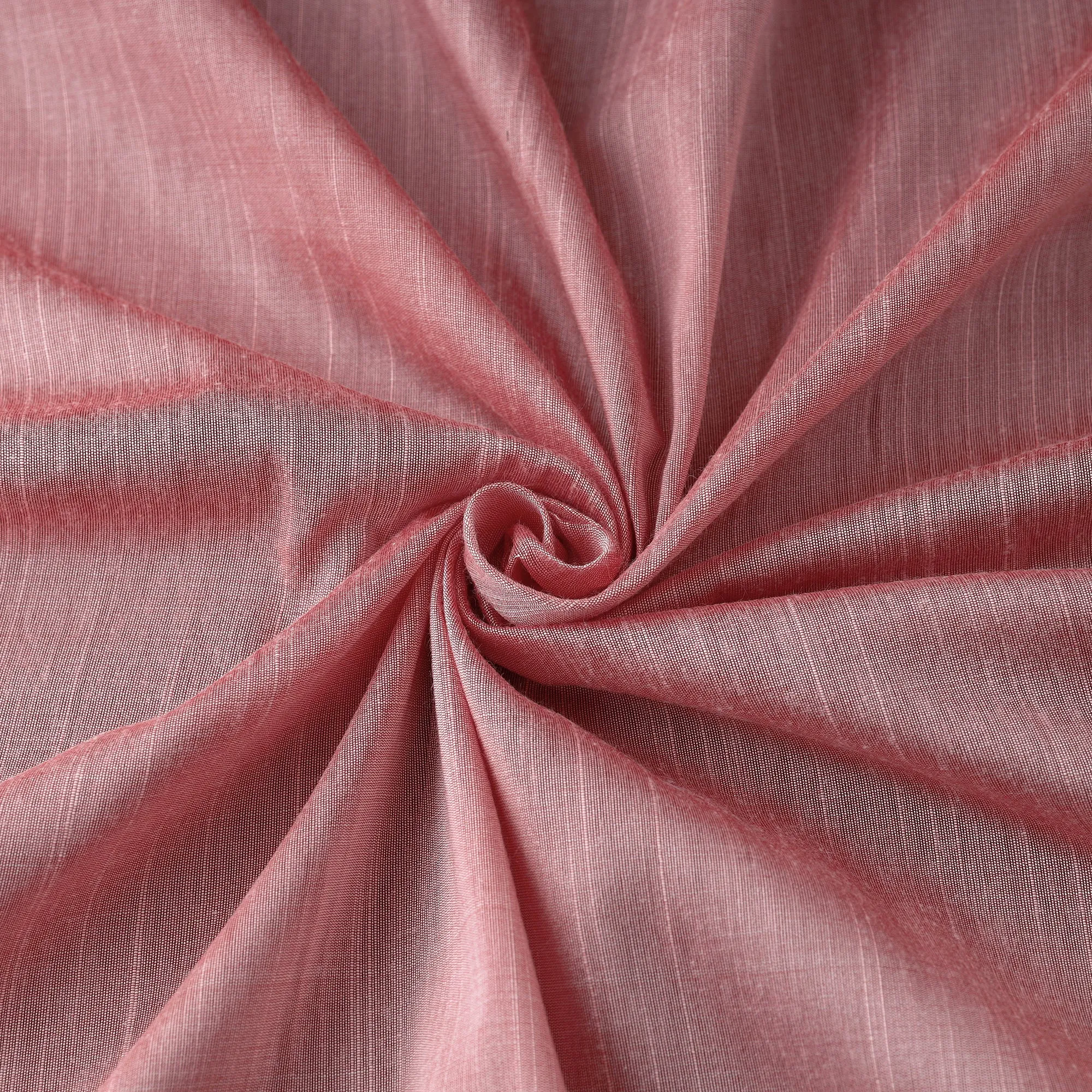 Pink - Plain Slub Silk Fabric 08