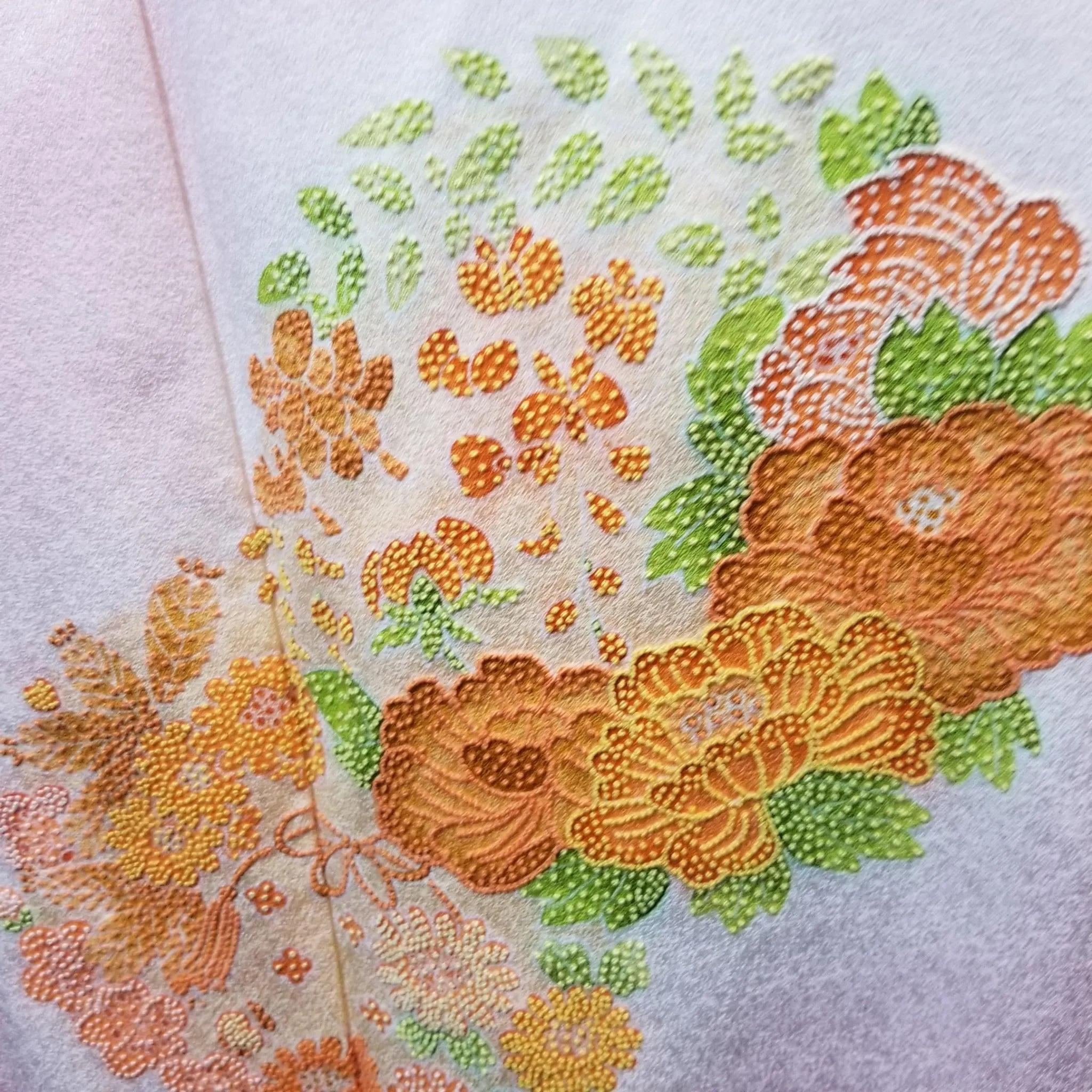 "French Knots" Vintage Kimono