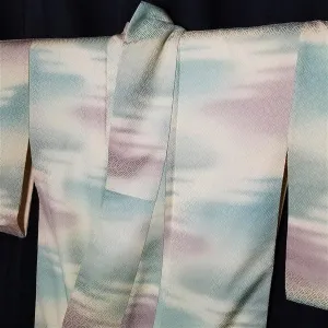 "Misty Pastels" Vintage Kimono