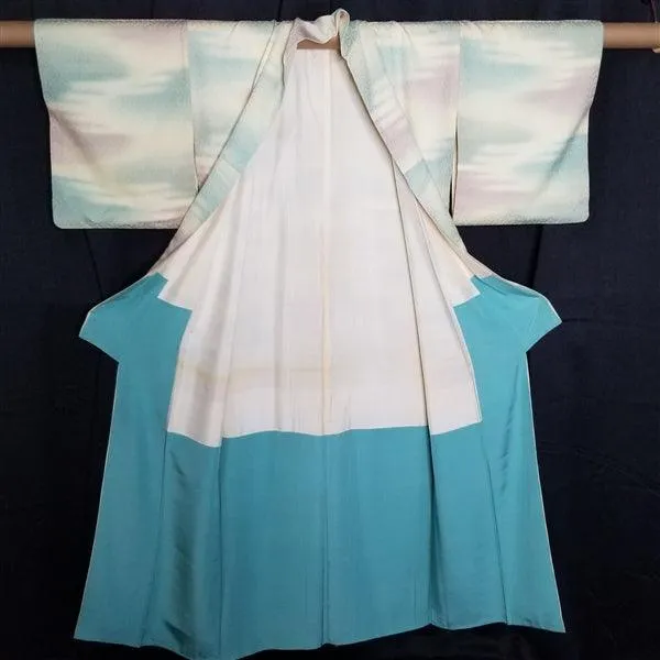 "Misty Pastels" Vintage Kimono