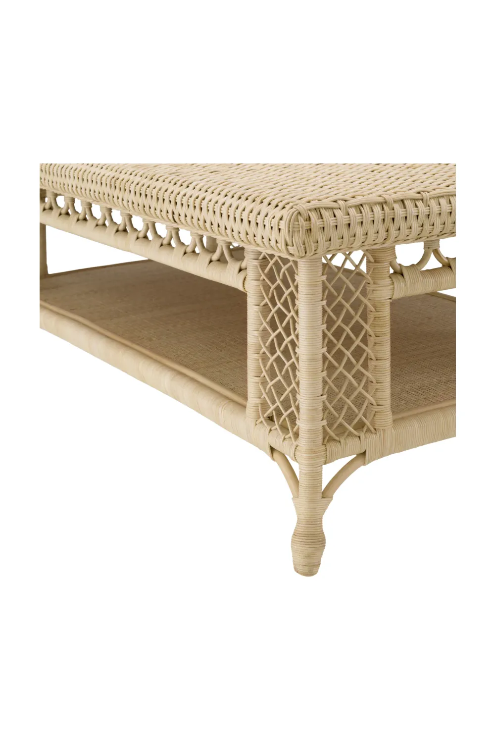 Rectangular Rattan Coffee Table | Eichholtz Saba