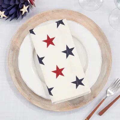 Red and Blue Stars Napkin