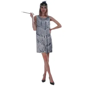 Sequin 1920's Dress with Fringing - Assorted Colours