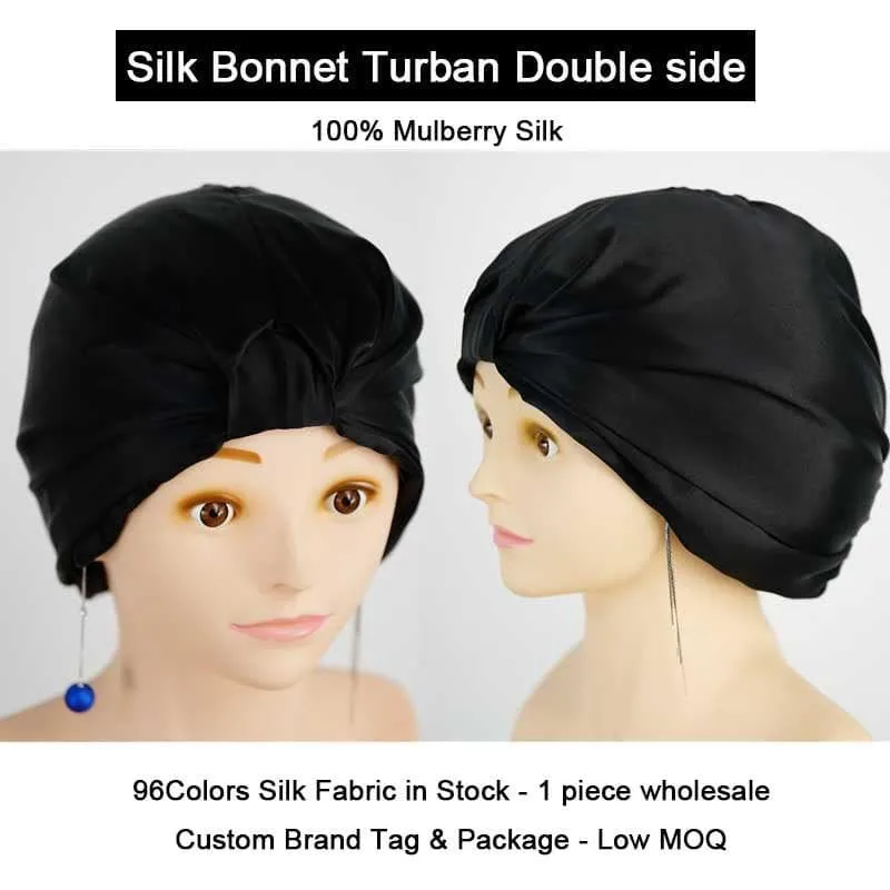 Silk Bonnet Double Side Turban - custom and wholesale