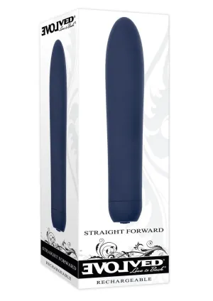 Straight Forward Rechargeable Silicone Vibrator